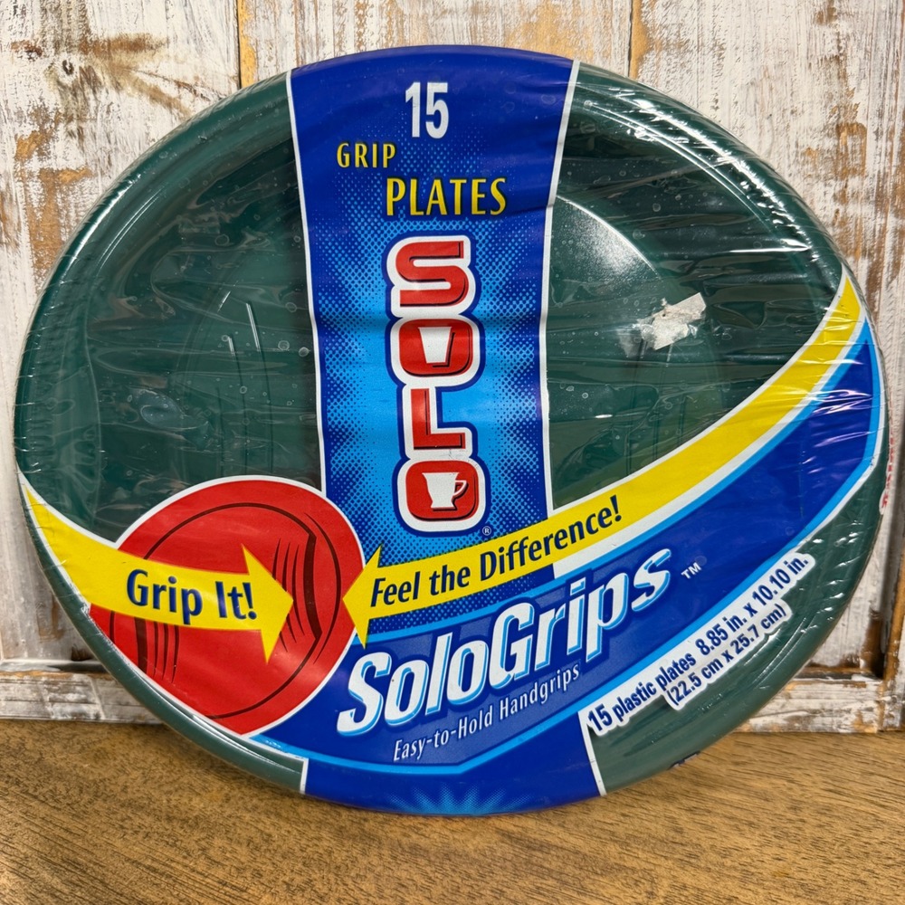Solo SoloGrips Green Plastic Oval Grip Plates 15 Count 10 inch SG915 USA Made